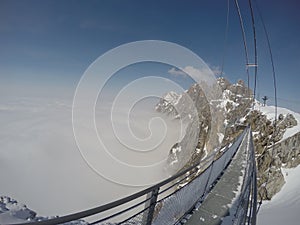 Skywalk at Dachstein mountain glacier, Steiermark, Austria