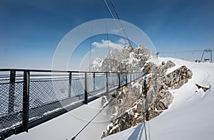 Skywalk at Dachstein mountain glacier, Steiermark, Austria