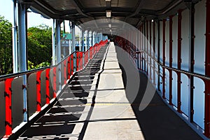 Skywalk for the passengers of skytrain