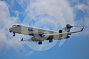 SkyWest Airlines Bombardier CRJ-700 In Flight