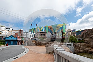 Skyworlds theme park path at Genting highlands, Malaysia