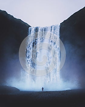 SkÃ³gafoss waterfall on Skoga River in the South of Iceland