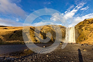 SkÃ³gafoss waterfall in the south of Iceland