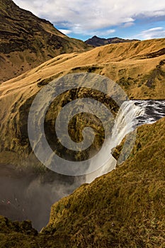 SkÃ³gafoss waterfall in the south of Iceland