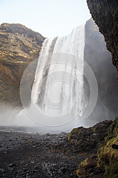 SkÃ³gafoss waterfall in southern Iceland