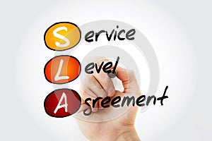 SLA - Service Level Agreement acronym