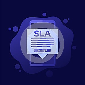 SLA, service level agreement in mobile app