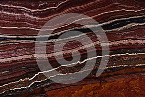 Slab natural Onyx stone red with beautiful stripes, called Onice Fantastico