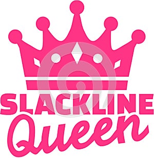 Slackline queen with crown photo