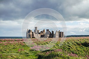 Slains Castle ruins at Peterhead photo