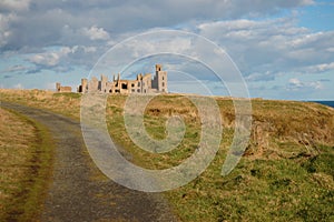 Slains Castle and Track, Aberdeenshire