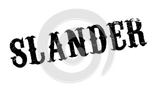 Slander rubber stamp