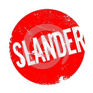 Slander rubber stamp