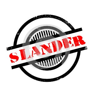 Slander rubber stamp