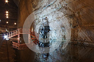 Slanic Prahova Unirea salt mine in Romania