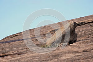 Slanted Rock in the Enchanted Rock State Park