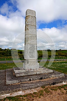 The Slapton Sands memorial stone photo