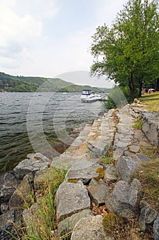 Slapy - Water reservoir on the Vltava river