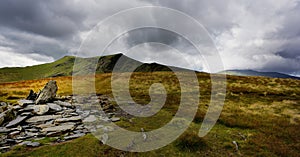 Slate cairn on Bowscale Fell