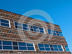 Slate facade.