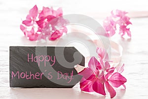 Slate, Hydrangea Blossom, Text Happy Mothers Day