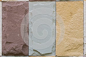 Slate Marble Split Face Mosaic pattern and background