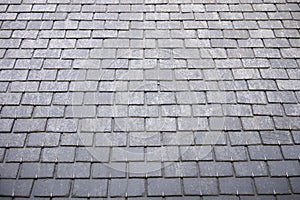 Slate roof tiles photo