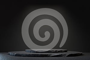 Slate Stone Plinth Stage Backdrop