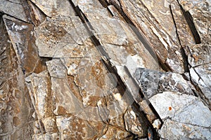 Slate stone texture in Playa las catedrales Ribadeo photo