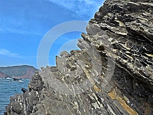 Slate stones in Ets  Alocs, Menorca