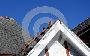 Slate Tiled Roof on Old Church