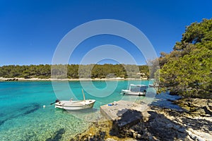 Slatina Bay on Korcula island