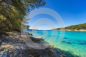 Slatina Bay on Korcula island