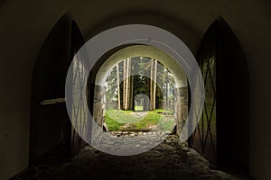 The Slatina monastery. Architectural details