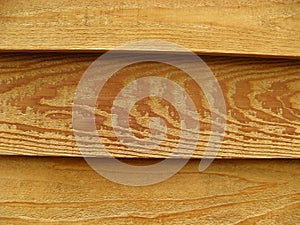 Slats of natural wood