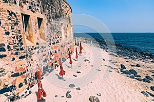 Slavery fortress on Goree island, Dakar, Senegal. West Africa