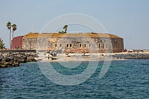 Slavery fortress on Goree island, Dakar, Senegal. West Africa