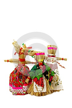 Slavic holiday carnival dolls