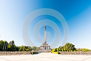 Slavin - memorial monument and cemetery for Soviet Army soldiers