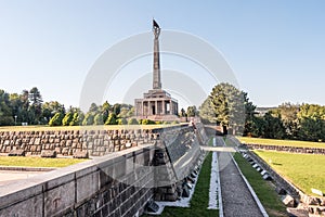 Slavin - memorial monument and cemetery for Soviet Army soldiers