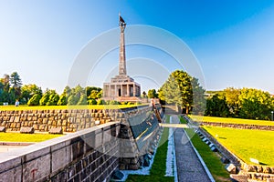 Slavin - memorial monument and cemetery for Soviet Army soldiers