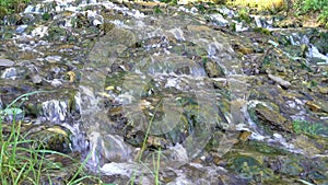 Slavonic Springs in Izborsk, Pskov region, Russia,Picturesque landscape with twelve underground pure Slavonic springs