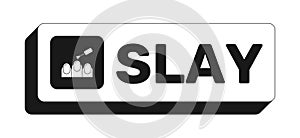 Slay rectangle UI web button