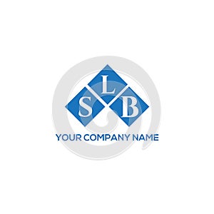 SLB letter logo design on WHITE background. SLB creative initials letter logo concept.