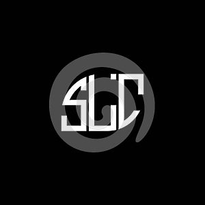 SLC letter logo design on black background. SLC creative initials letter logo concept. SLC letter design