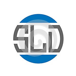 SLD letter logo design on white background. SLD creative initials circle logo concept. SLD letter design