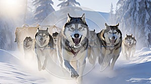 sled dog mushing