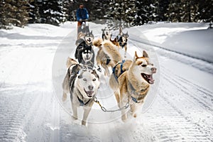 Sled dogs