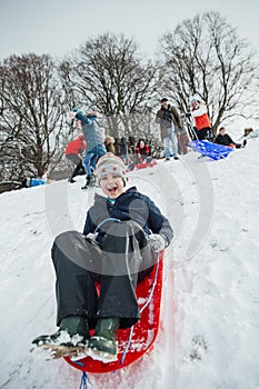 Sledding Down the Hill