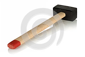 Sledge hammer with wooden handle
